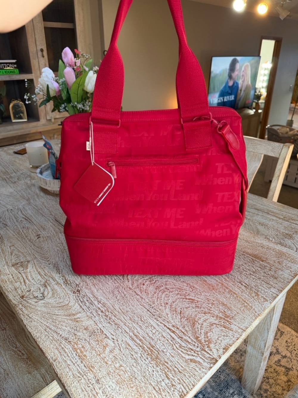BEIS X Lonely Ghost The Text Me Mini Weekender NWT - Picture 2 of 14